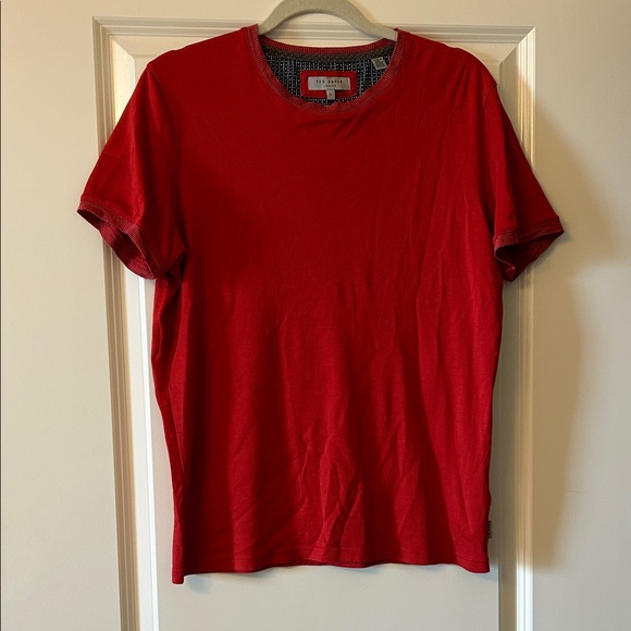 Ted Baker London Bold Red Short Sleeve Tee - Picture 1 of 6